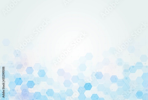 health care and science icon pattern medical innovation concept background vector design.