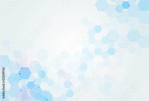 health care and science icon pattern medical innovation concept background vector design.