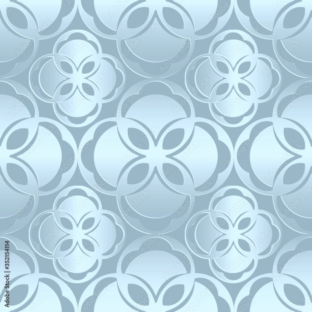 Cut out shapes with shadow as a pattern...Imitation colored metal foil...3D background for printing on wrapping paper.Background with regular shape. Cut out shapes with shadow as a pattern...Imitation colored metal foil...3D background for printing on wrapping paper.Background with regular shape.