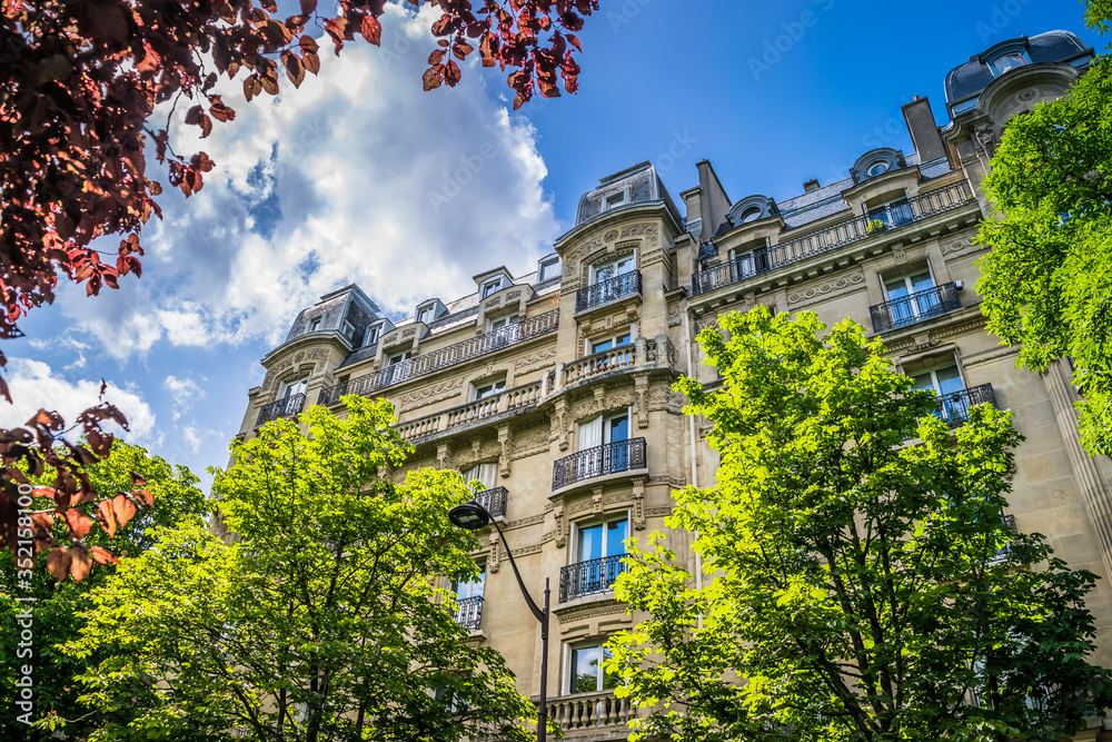 paris classic apartments in spring