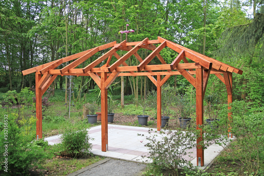 Holz Pavillon selbst aufbauen nach Anleitung Holz Pavillon selbst aufbauen nach Anleitung