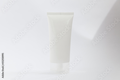 isolated white cosmetic container tube 