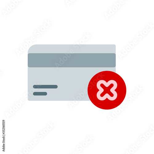 broken card flat icon