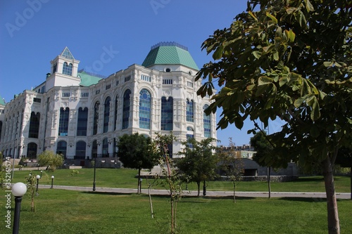 The beautiful theater is one of the decorations of the city.  photo
