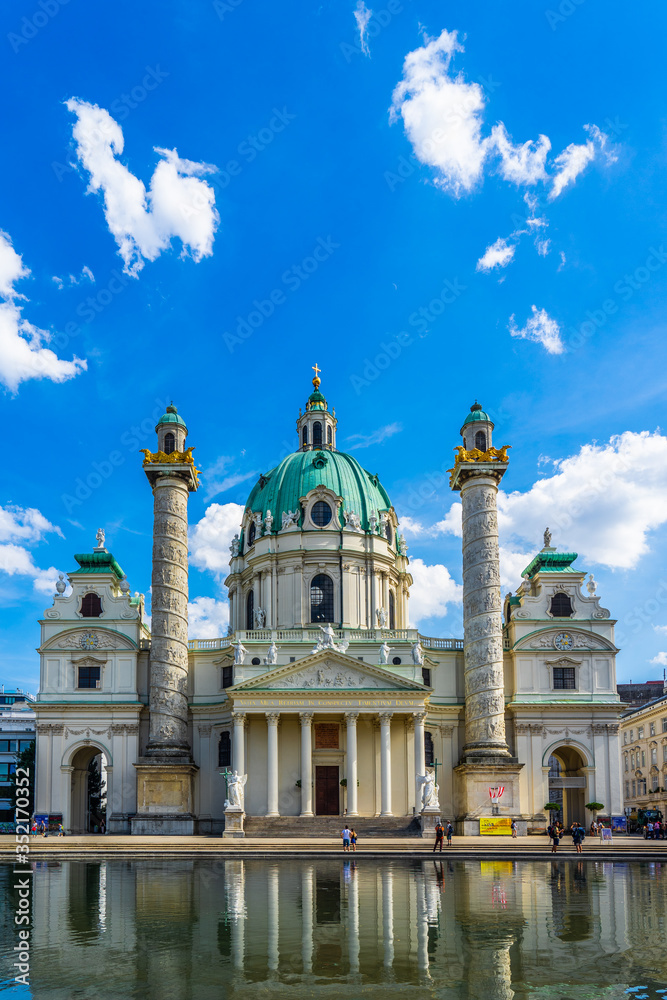 Karlskirche church in Vienna Wien, Austria.