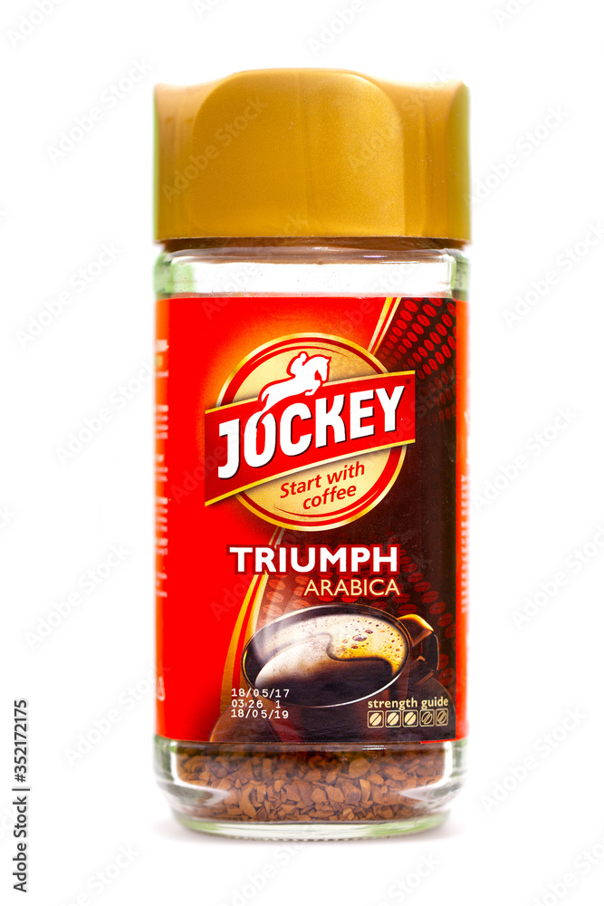Jockey instant coffee. Jockey is a brand of instant coffee made by