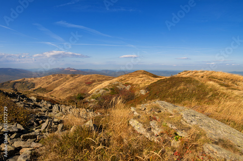 Fototapeta Naklejka Na Ścianę i Meble -  landscape in the Bieszczady mountains
