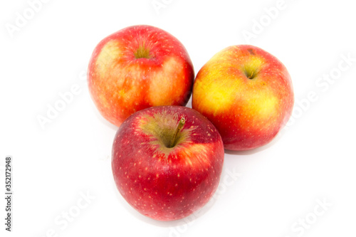 Frische Rote und Reife Äpfel