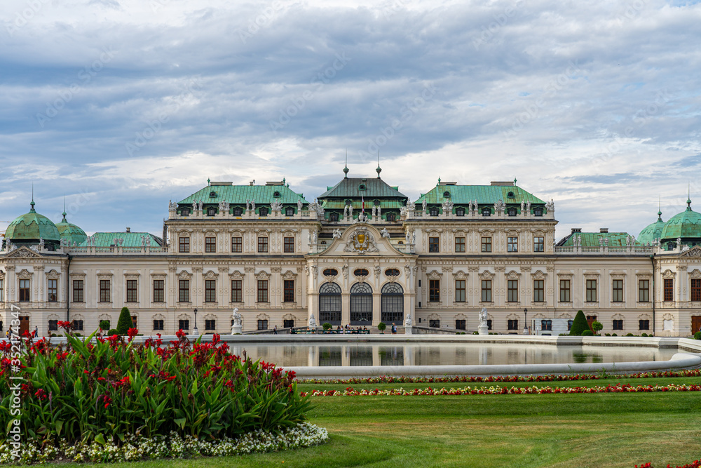 Fototapeta premium Belvedere Palace in Vienna Wien, Austria.