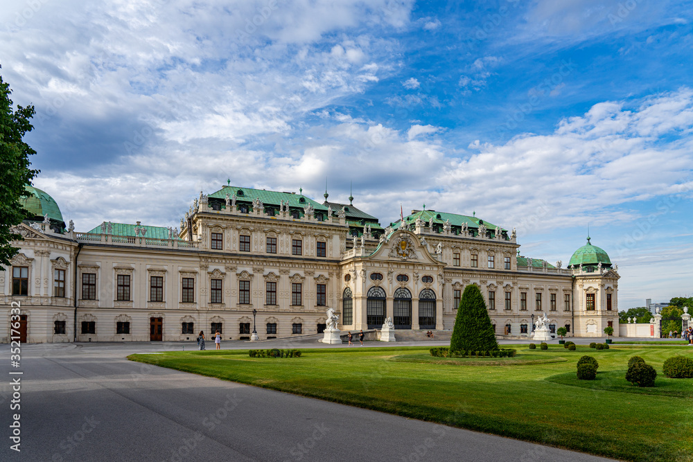 Belvedere Palace in Vienna Wien, Austria.