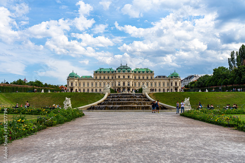 Belvedere Palace in Vienna Wien, Austria.