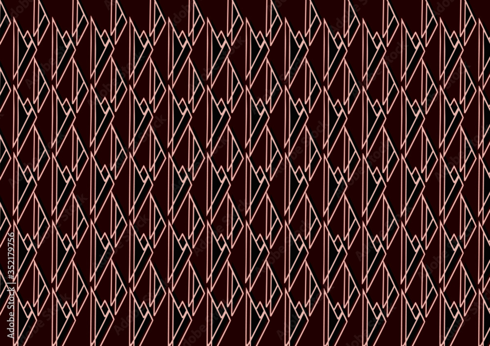 Patrón de contornos triangular.