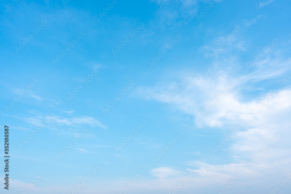 Blue sky and white clouds background on daytime Blue sky and white clouds background on daytime