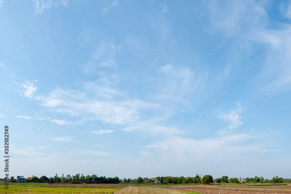 Blue sky and white clouds background on daytime Blue sky and white clouds background on daytime