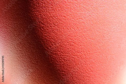 Oggetto di plastica rossa per arredamento o per sfondo