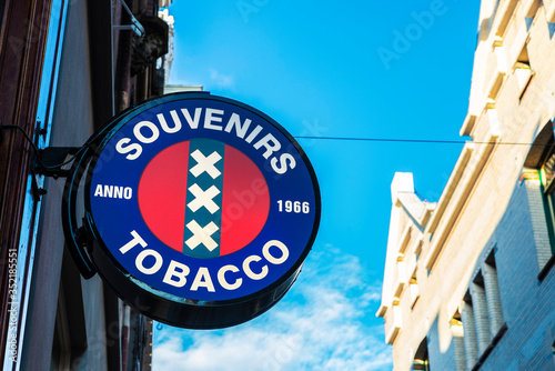 Photography Sign with the shield of Amsterdam, Netherlands
