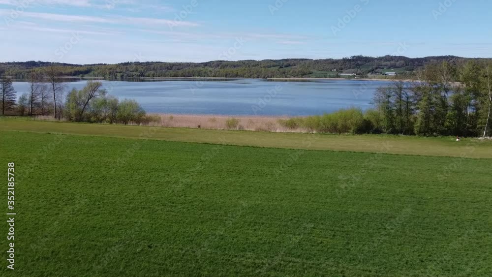 Drone flight lake side in southern Sweden Drone flight lake side in southern Sweden
