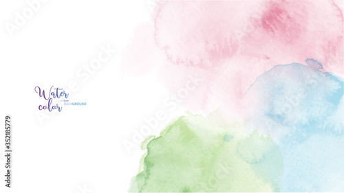 Colorful abstract stain watercolor background