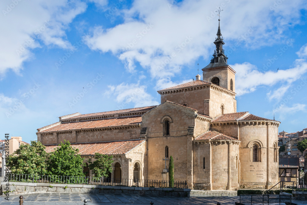 Church of San Millan in Segovia, 12th century Romanesque style (Castilla y León, Spain)