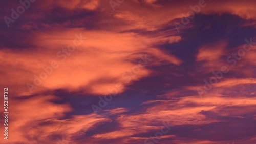 Wallpaper Mural red sky with clouds Torontodigital.ca