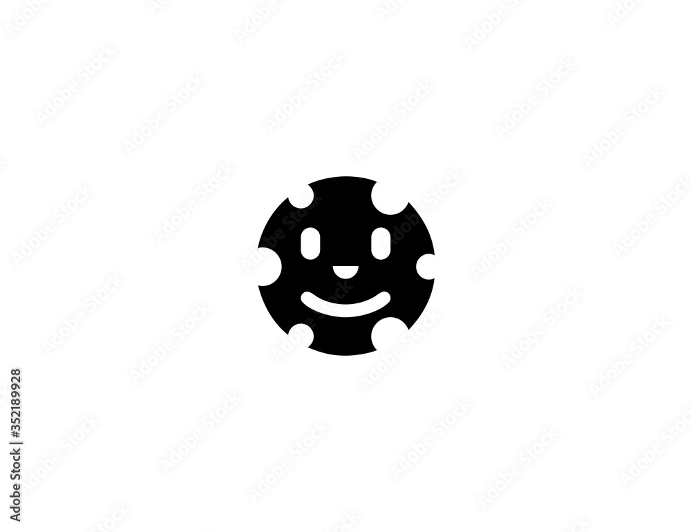 Full Moon Face vector flat icon. Isolated Smiling Moon Face emoji illustration Full Moon Face vector flat icon. Isolated Smiling Moon Face emoji illustration