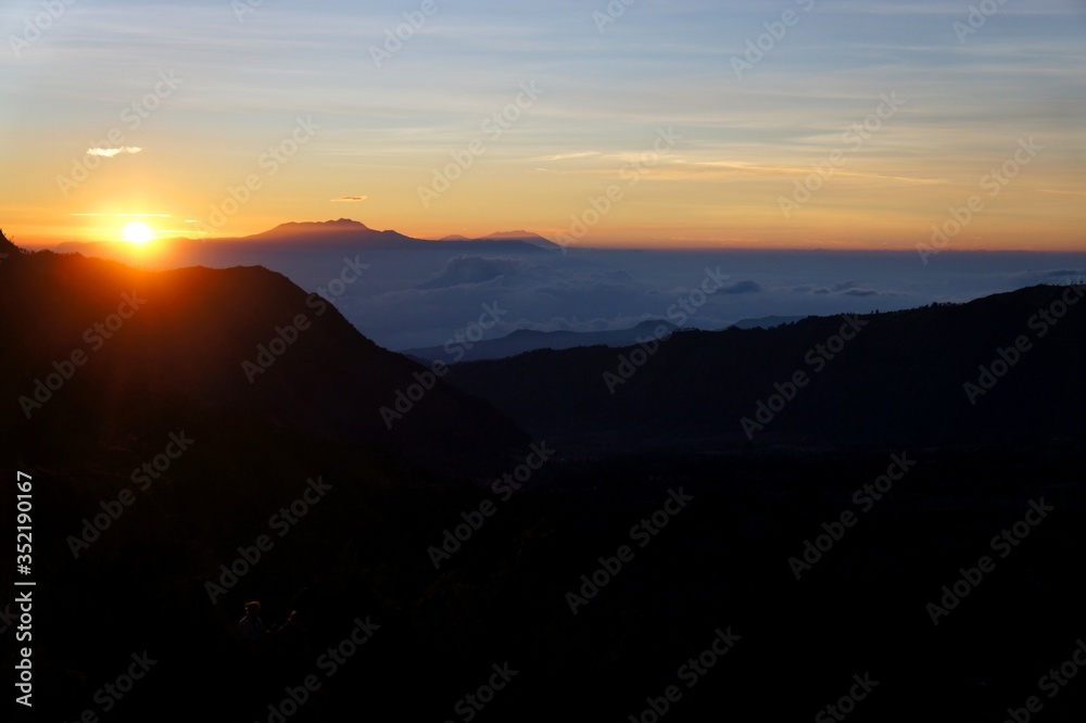 Sunrise on top of Mount Bromo, Indonesia