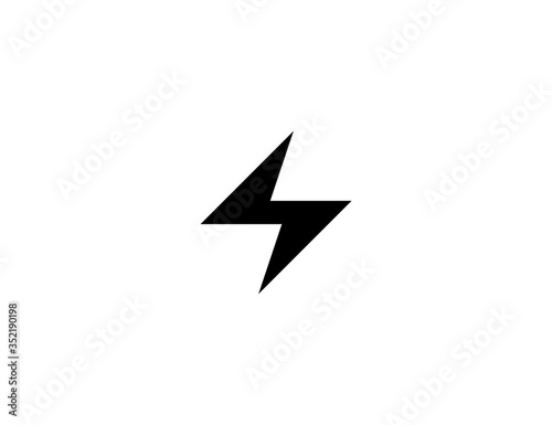 Free Download Thunderbolt vector flat icon. High Voltage icon. Isolated lightning bolt emoji illustration - GFXLoad