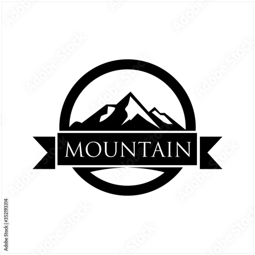 MOUNTAIN vector design is simple and elegant