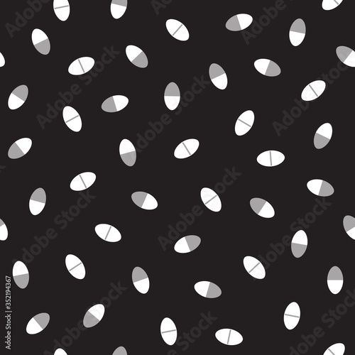 Gray pastil pattern. Seamless vector background