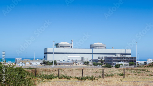 Koeberg nuclear power plant near Melkbosstrand  Western Cape  South Africa - Horizontal image