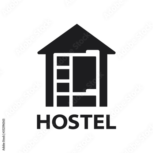 Vector logo of the hostel and hotel