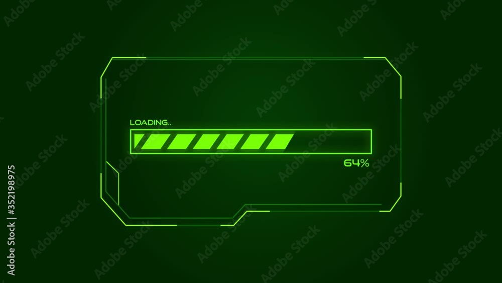 Loading Bar Animation to 100% Background in 4K. Abstract and Latest ...