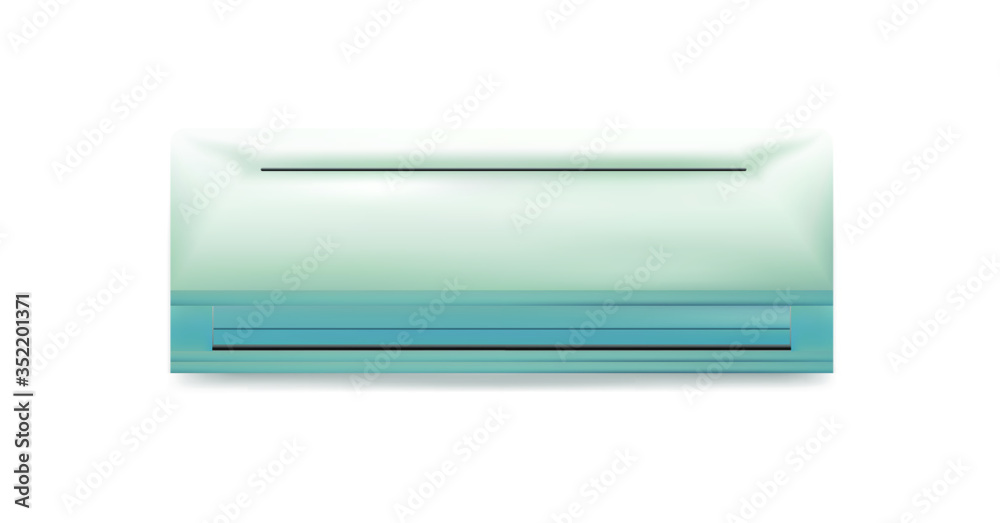 Air conditioner. Stock vector illustration on white isolated background. Air conditioner. Stock vector illustration on white isolated background.