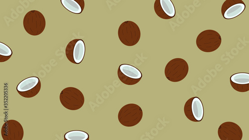 Coconut background