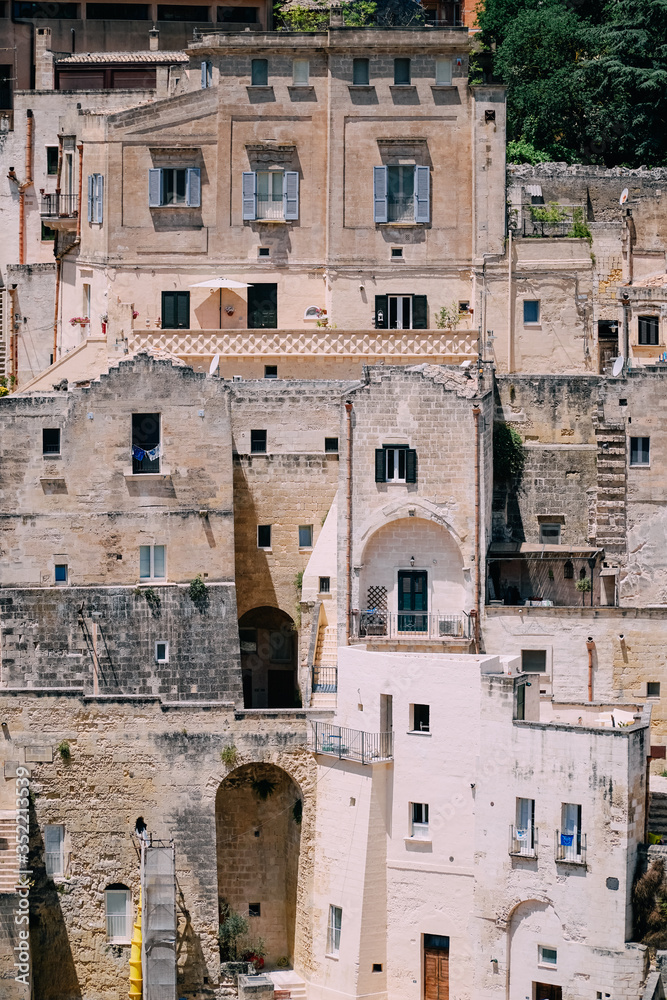 Background in the form of a heap of old stone houses on the streets of an ancient European city.