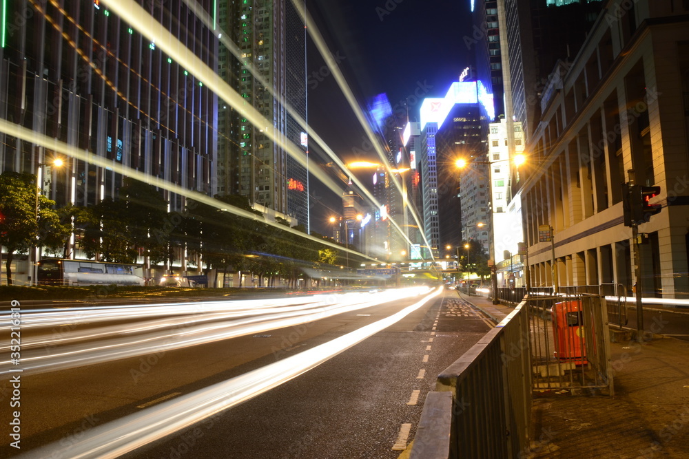 light trail photography with wrong white balance