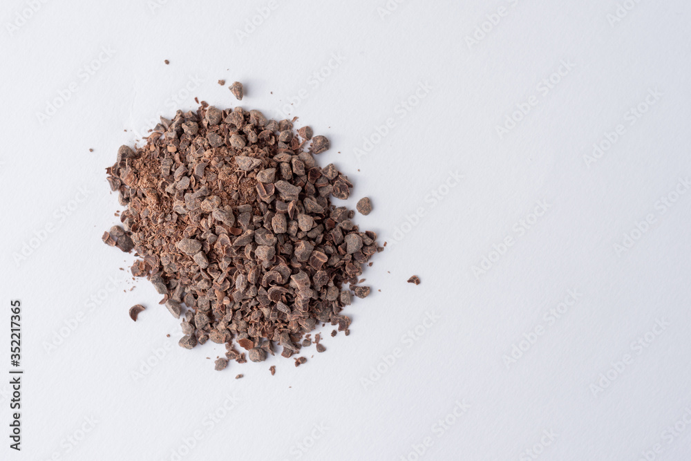 Chocolate Granules Top View Chocolate Granules Top View