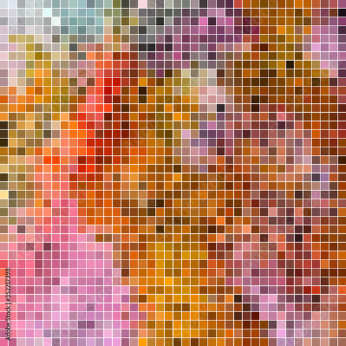 abstract vector square pixel mosaic background