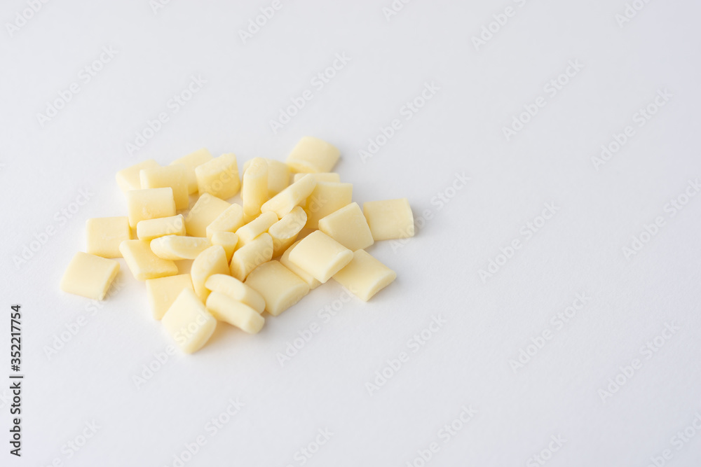 White Chocolate Pebbles Side View White Chocolate Pebbles Side View