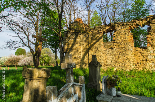 Ruiny cerkwi w Nagórzany 