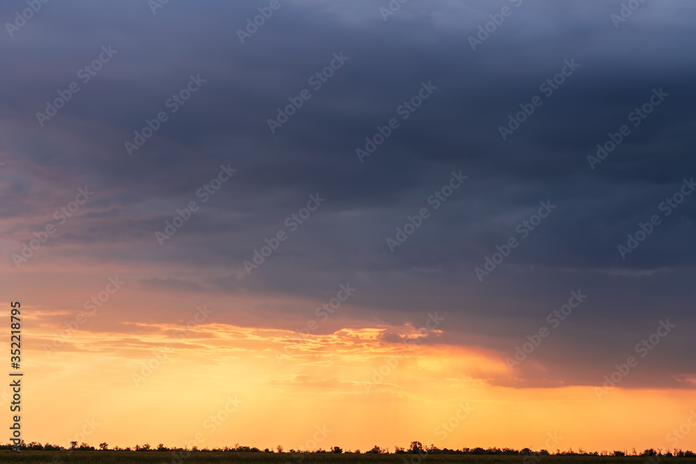 sunset sky background photo / photo during sunset sky