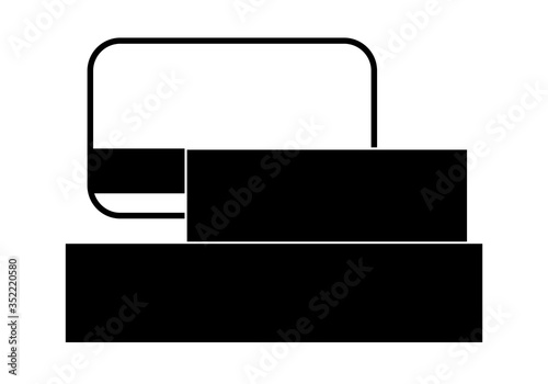 Icono de tarjeta de crédito pagando.