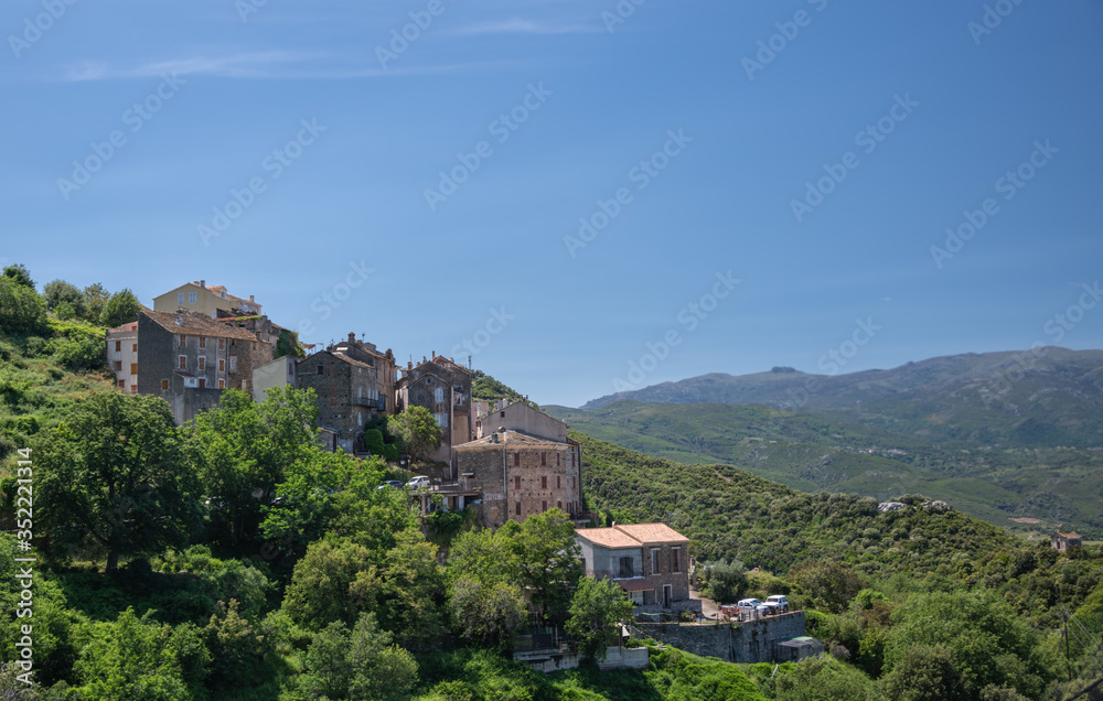 Traveling through the villages and hills of Corsica