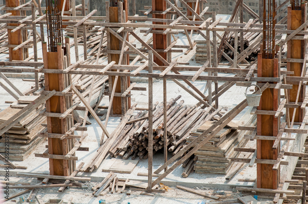 Construction site of a high-rise building Construction site of a high-rise building