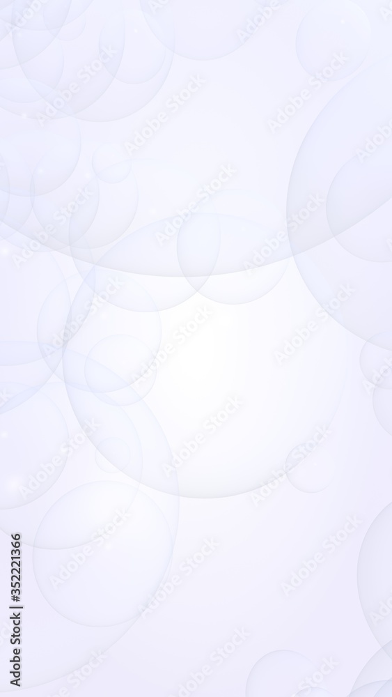 Abstract white background. Backdrop with light transparent bubbles. Vertical orientation. 3D illustration Abstract white background. Backdrop with light transparent bubbles. Vertical orientation. 3D illustration