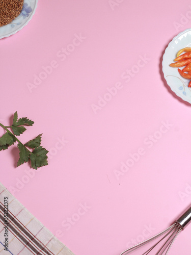 Blank pink paper 