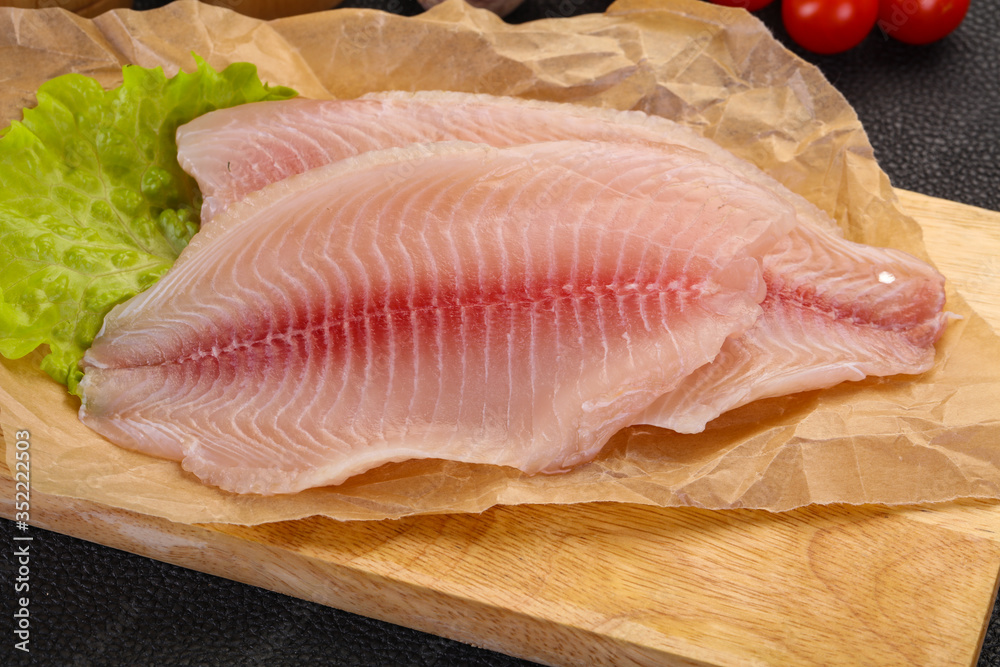 Raw tilapia fish Raw tilapia fish