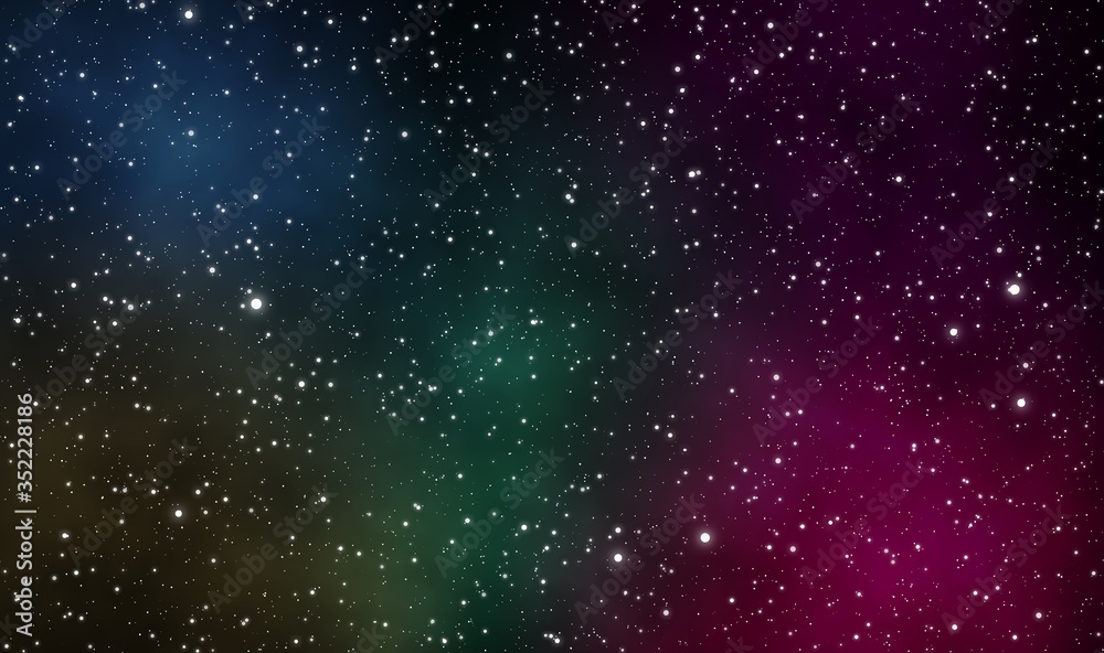 Colorful spacescape illustration design background Colorful spacescape illustration design background