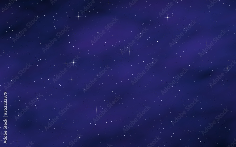 Fototapeta premium Colorful and beautiful space background. Outer space. Starry outer space texture. 3D illustration