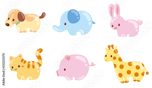 ぷくつやアニマルアイコン